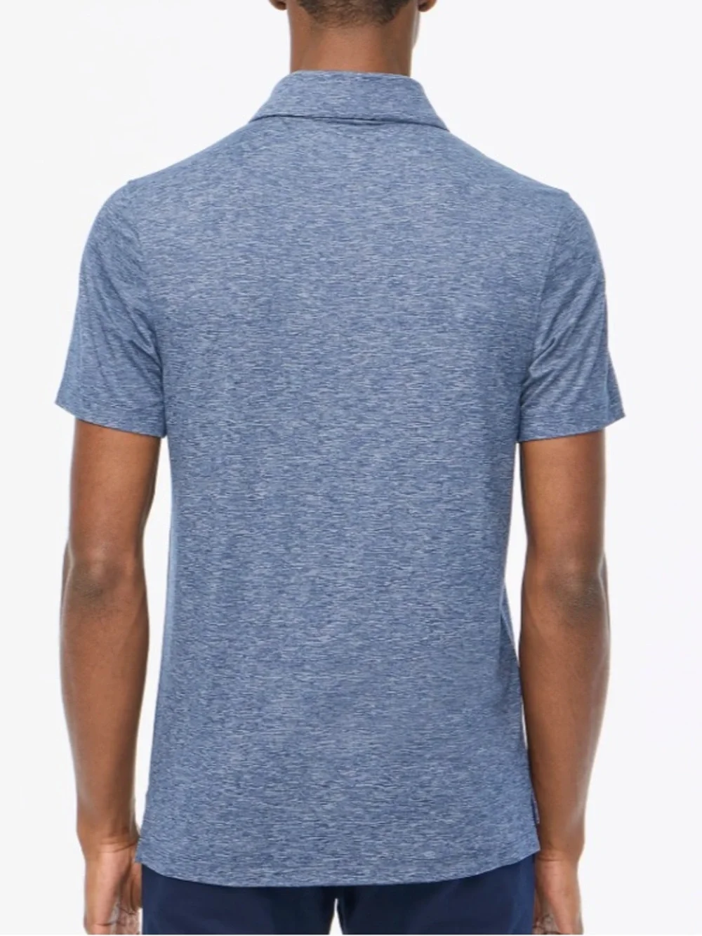 J crew heather union blue Performance polo shirt